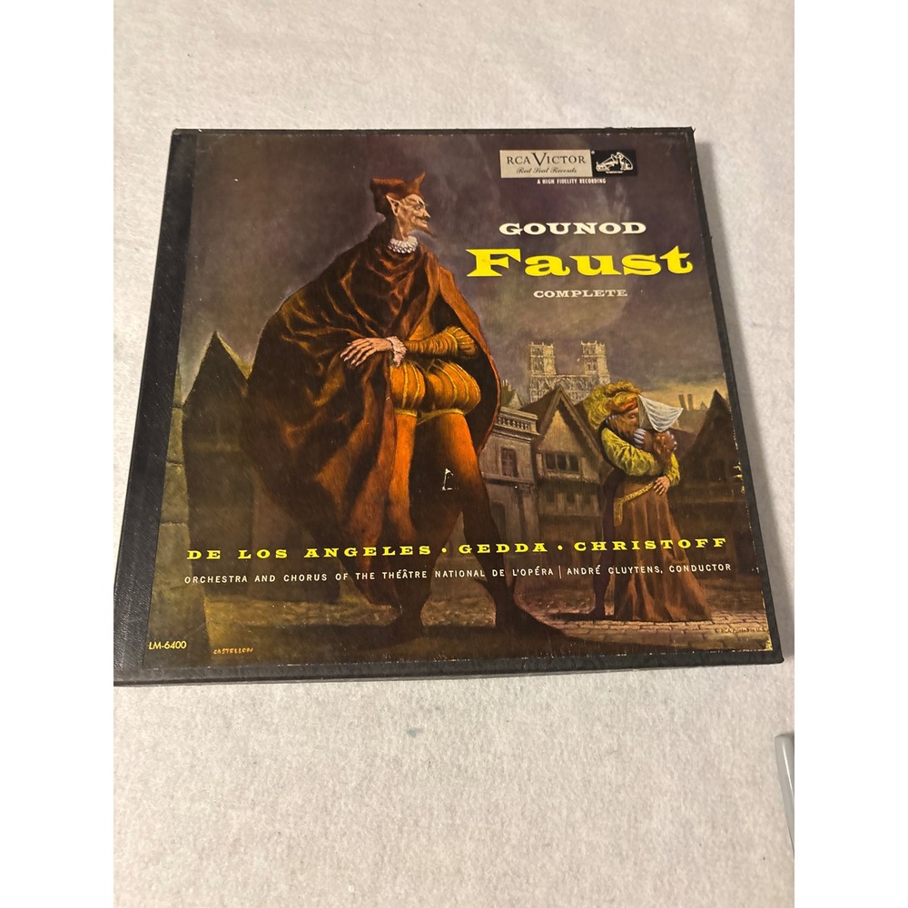 Gounod‎ Faust Complete Opera RCA Victor Red Seal LM-6400 Cluytens 4 LP Box Set